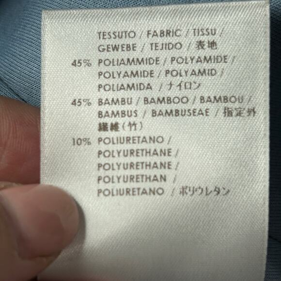 Stella McCartney Two Tone Scuba Bomber Jacket Navy Black Women 36/US 0 - Picture 11 of 11